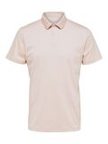 Selected SHORT SLEEVED COOLMAX® POLO SHIRT, Pink Sand, highres - 16082844_PinkSand_001.jpg