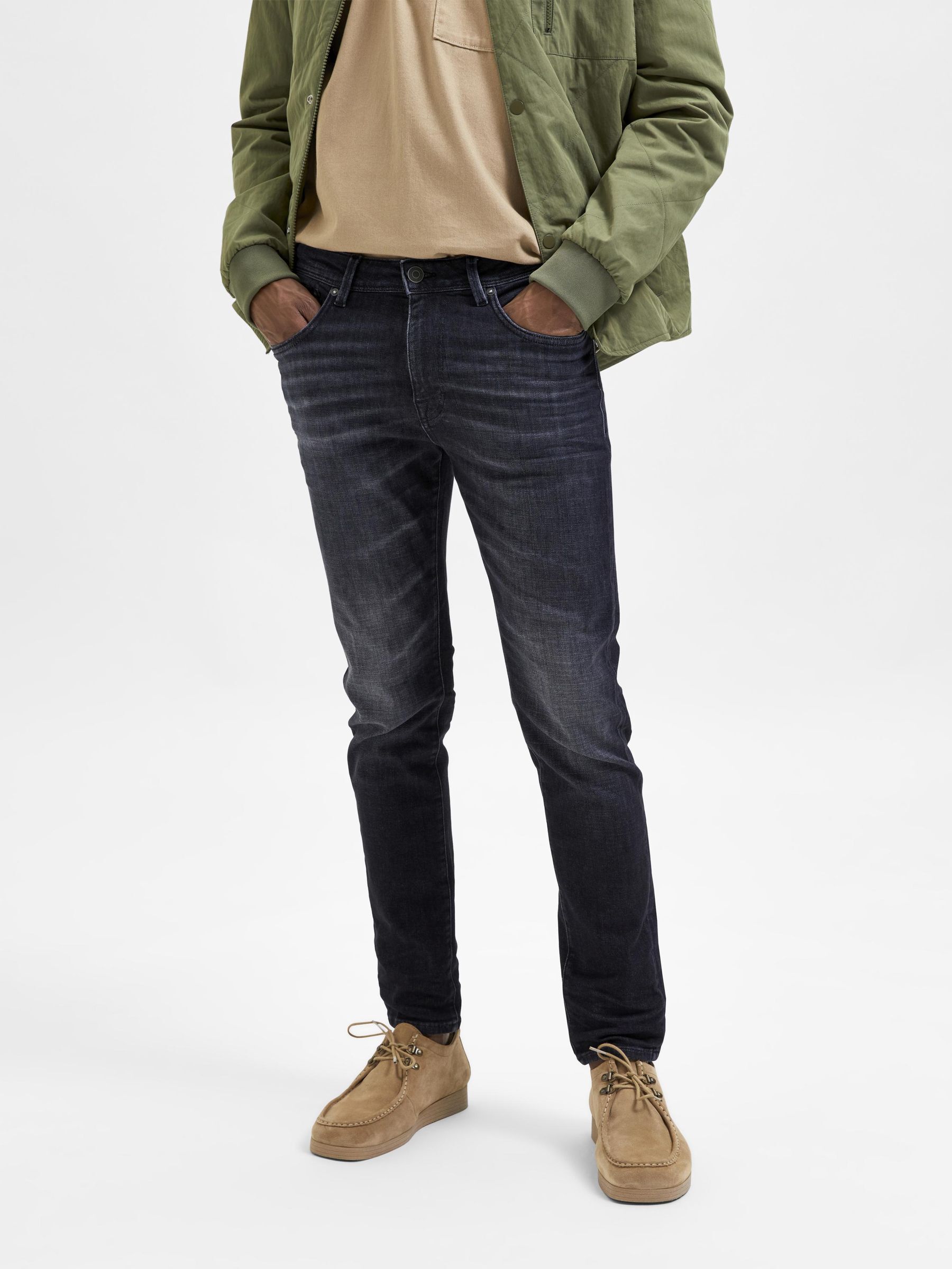 SLIM FIT JEANS (Grey) | Selected®