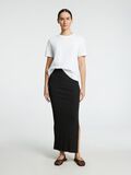 Selected RIBBED COTTON MAXI SKIRT, Black, highres - 16096506_Black_005.jpg