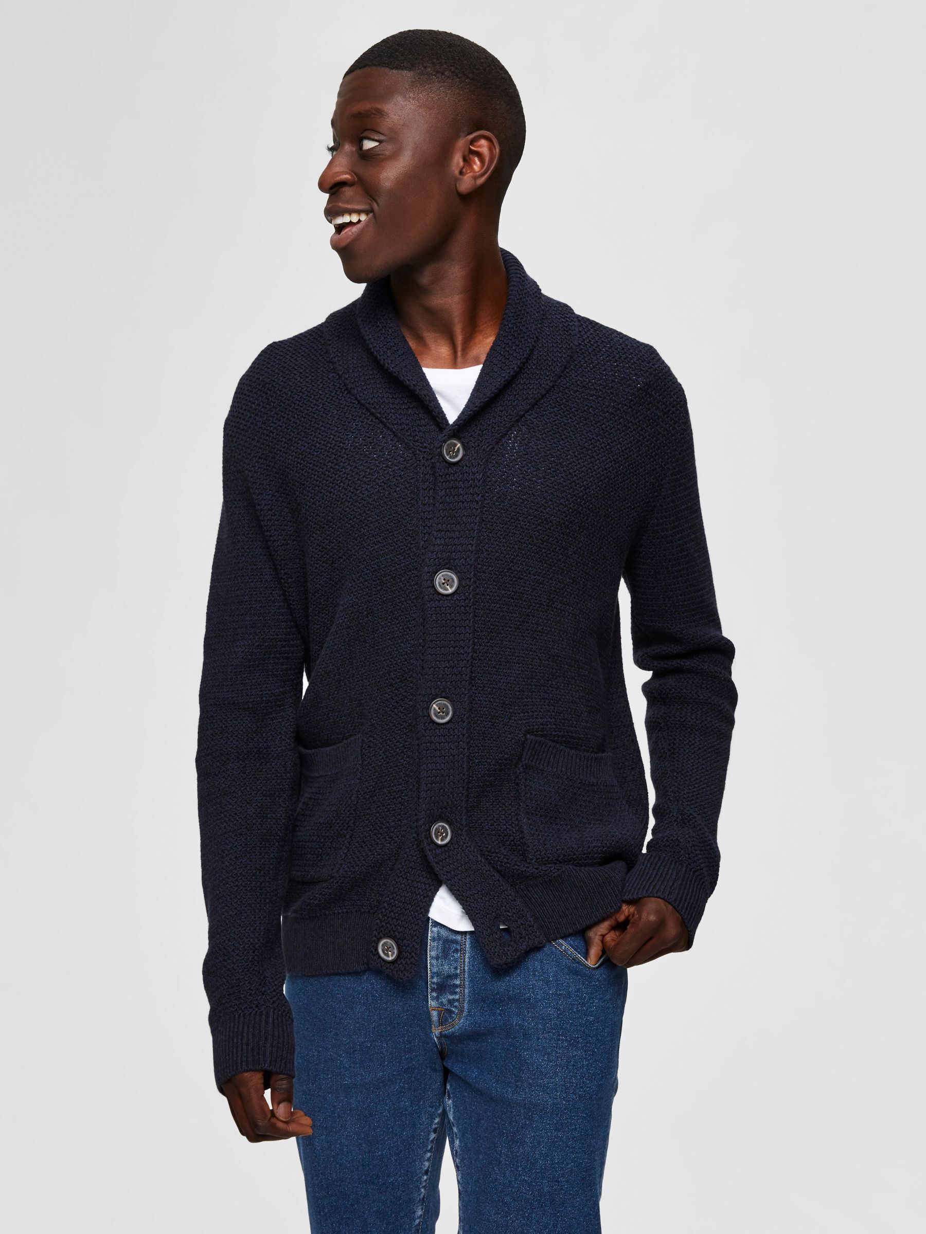 Cardigan selected homme clearance