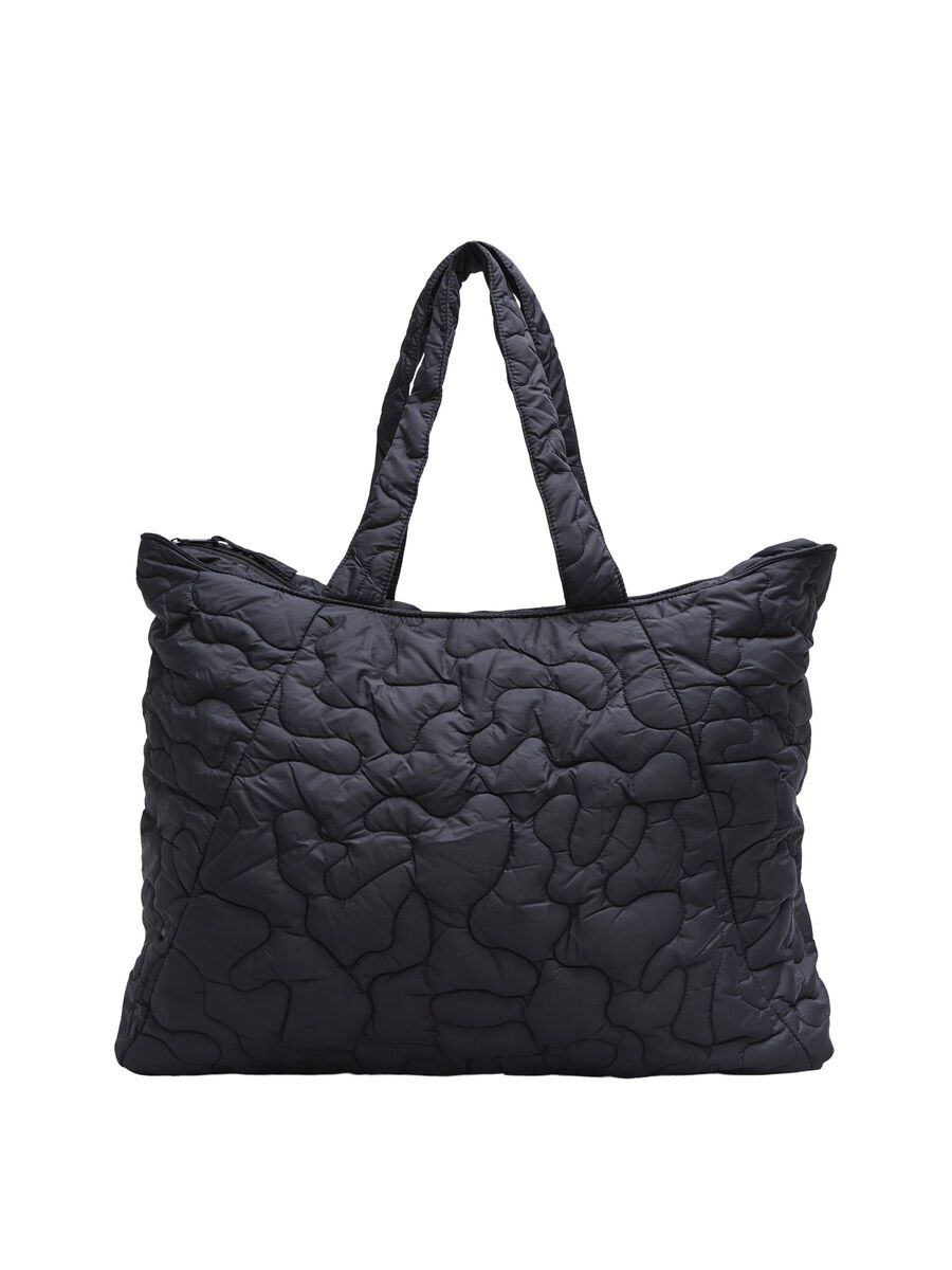 Selected GESTEPPT RECYCELTES NYLON TASCHE, Black, highres - 16078839_Black_001.jpg