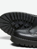 Selected LEATHER BROGUE BOOTS, Black, highres - 16075857_Black_006.jpg