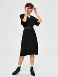 Selected KURZÄRMELIGES MIDIKLEID, Black, highres - 16071690_Black_003.jpg