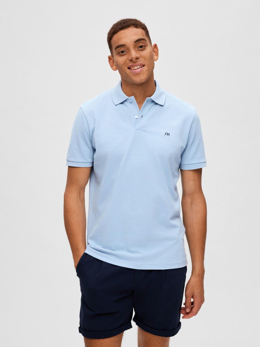 Selected KLASSISCHER POLO SHIRT, Skyway, highres - 16087839_Skyway_985810_003.jpg