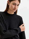 Selected MANCHES LONGUES SWEAT-SHIRT, Black, highres - 16082346_Black_006.jpg