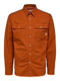 Selected STRUCTURED OVERSHIRT, Bombay Brown, highres - 16085805_BombayBrown_001.jpg