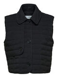 Selected CROPPED GILET, Black, highres - 16082397_Black_001.jpg