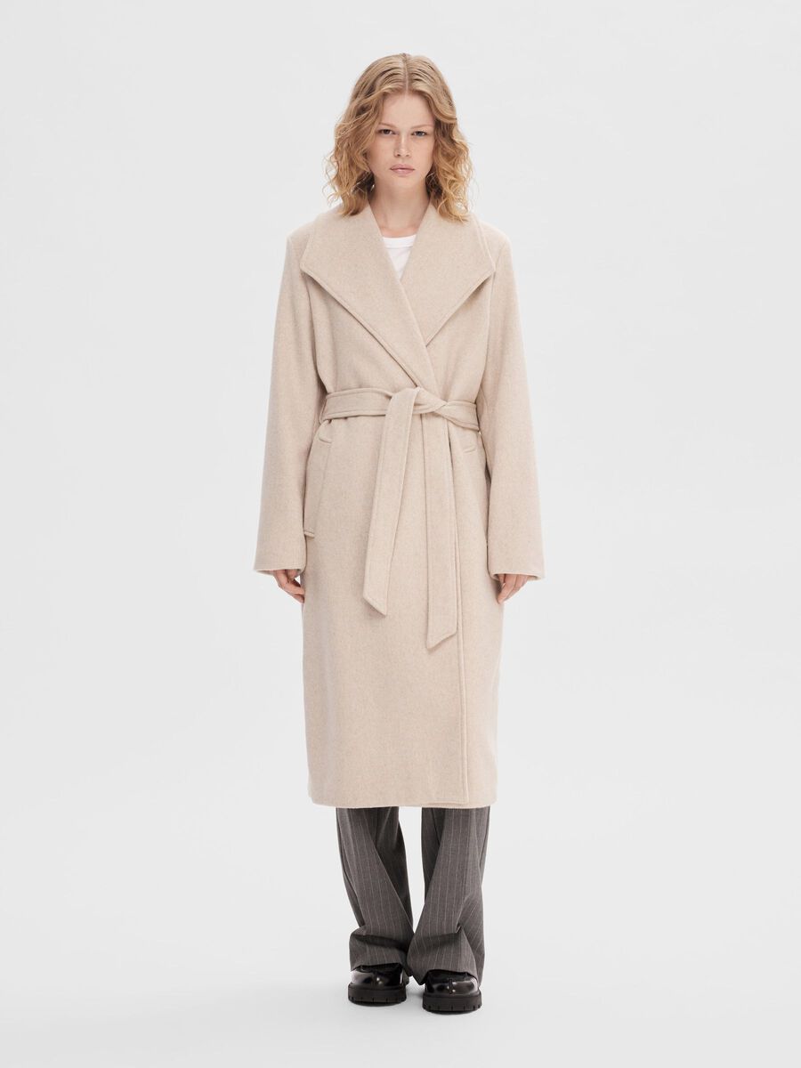 Selected BELTED COAT, Sandshell, highres - 16090093_Sandshell_1036075_003.jpg