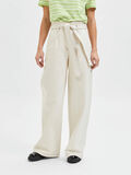 Selected HIGH WAIST WIDE FIT JEANS, Creme, highres - 16083276_Creme_003.jpg