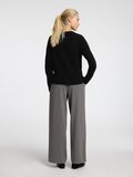 Selected WOOL BLEND KNITTED CARDIGAN, Black, highres - 16094281_Black_004.jpg