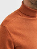 Selected LONG-SLEEVED ROLL NECK PULLOVER, Bombay Brown, highres - 16074684_BombayBrown_779199_006.jpg