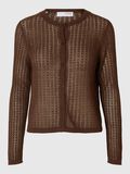Selected HAMPBLANDING STRIKKET CARDIGAN, Chestnut, highres - 16097993_Chestnut_001.jpg
