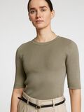 Selected VISCOSEMIX GEBREIDE TOP, Vetiver, highres - 16088431_Vetiver_006.jpg