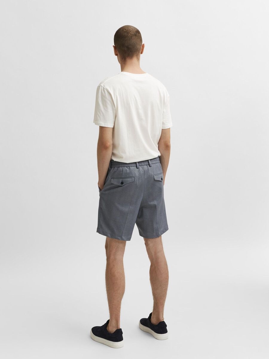 Selected STRETCH CARGO GEDETAILLEERD SHORTS, Light Grey Melange, highres - 16079023_LightGreyMelange_004.jpg