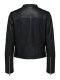 Selected DE ESTILO BIKER - CHAQUETA DE PIEL, Black, highres - 16071689_Black_002.jpg