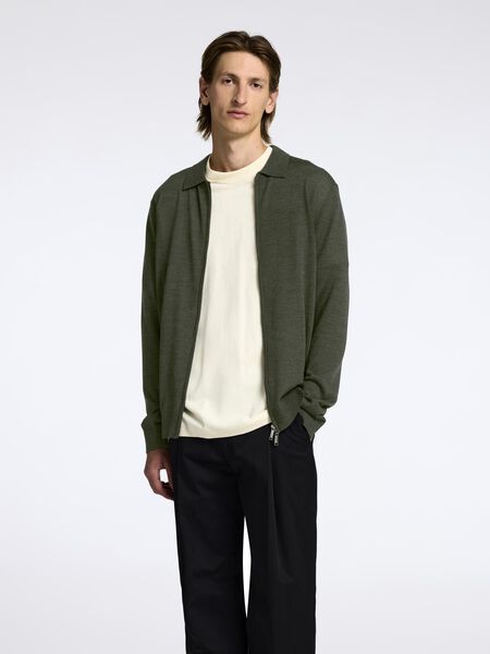 Selected WOOL BLEND ZIP-FRONT CARDIGAN, Deep Depths, highres - 16097977_DeepDepths_003.jpg