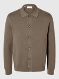 Selected LANGÄRMELIGER POLO STRICKJACKE, Morel, highres - 16094546_Morel_001.jpg