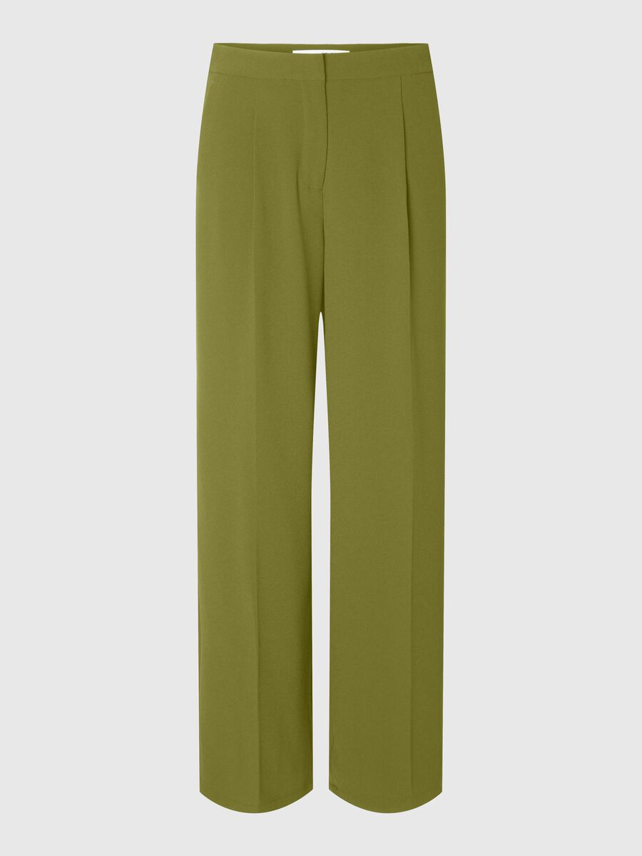 Selected WOVEN WIDE-LEG TROUSERS, Cardamom Seed, highres - 16089912_CardamomSeed_001.jpg