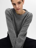 Selected LAINE MÉLANGÉE PULL EN MAILLE, Medium Grey Melange, highres - 16094355_MediumGreyMelange_008.jpg