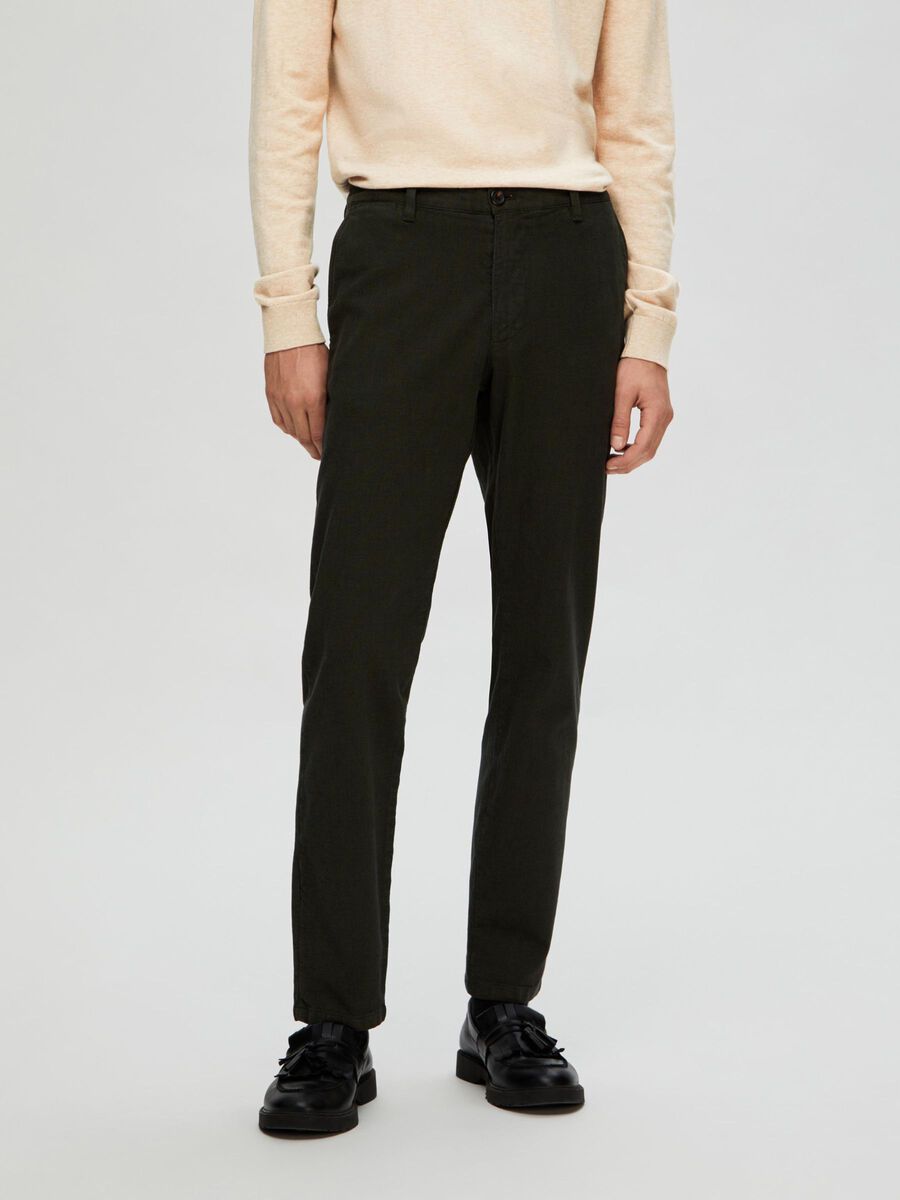 Selected 175 SLIM FIT STRUKTURERAD CHINOS, Rosin, highres - 16091554_Rosin_003.jpg