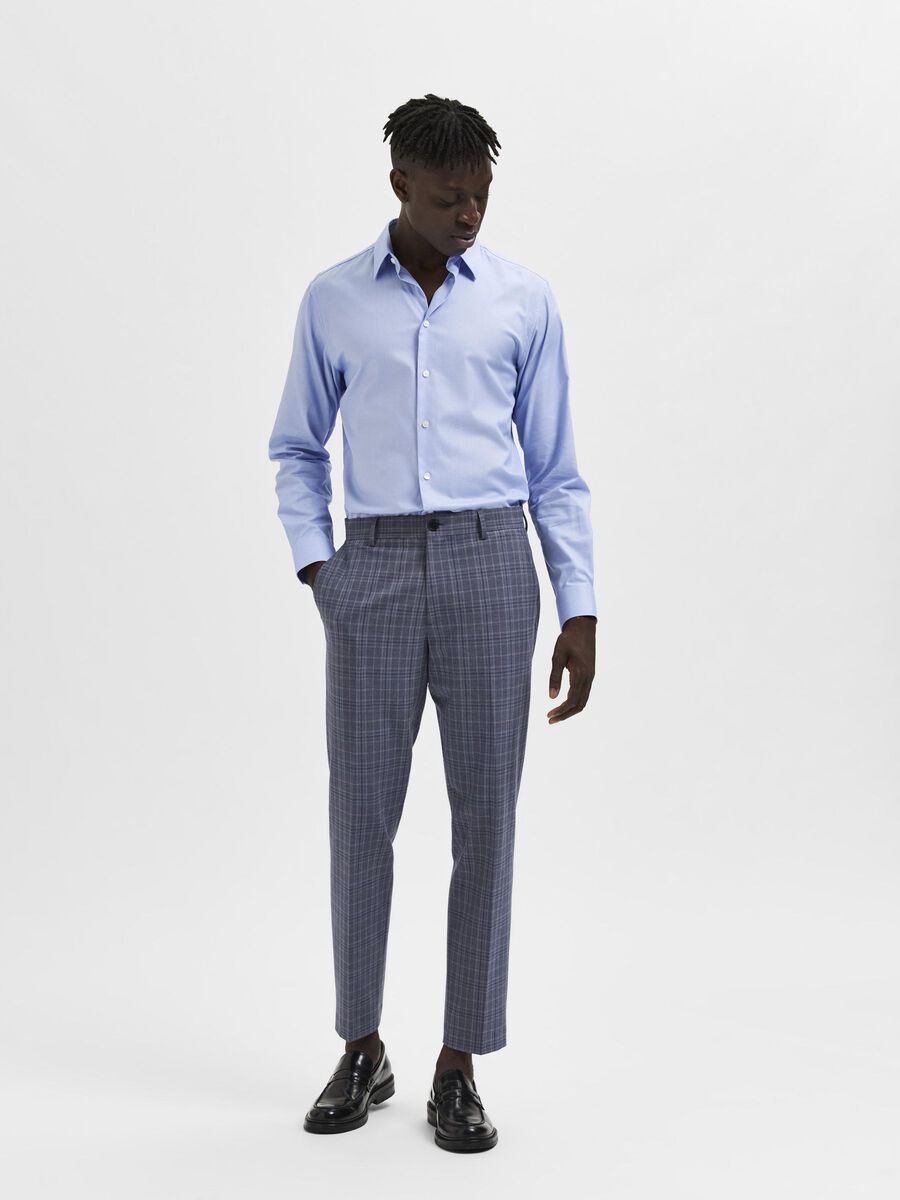 Selected CHECKED TROUSERS, Grey, highres - 16087749_Grey_984186_005.jpg