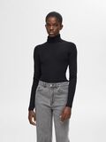 Selected GERIPPTES WOLLGEMISCH ROLLKRAGENPULLOVER, Black, highres - 16094754_Black_003.jpg