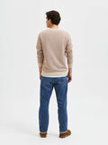 Selected STRIPED KNITTED PULLOVER, Oatmeal, highres - 16086647_Oatmeal_967592_004.jpg