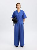 Selected LINEN BLEND SHORT SLEEVED SHIRT, Dazzling Blue, highres - 16093093_DazzlingBlue_008.jpg