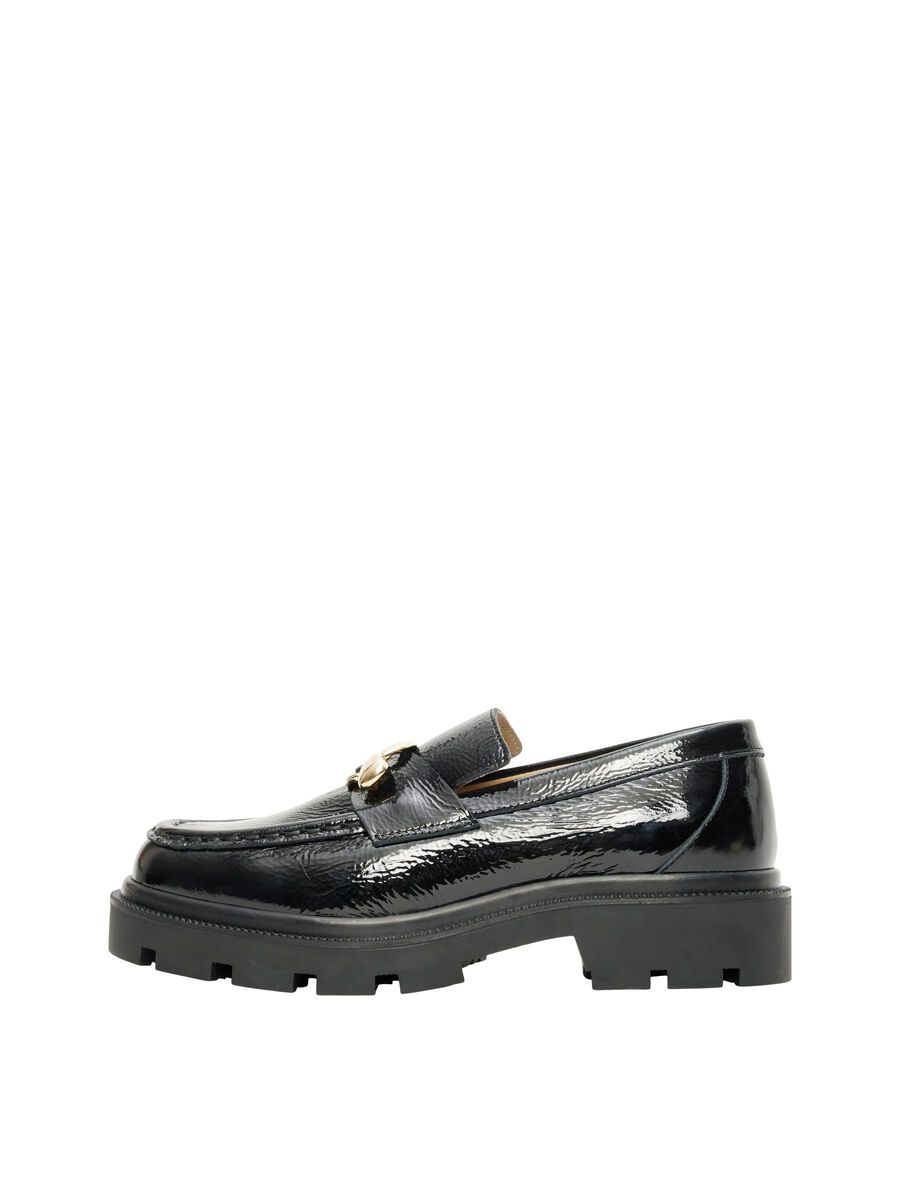 Selected CHUNKY LEATHER LOAFERS, Black, highres - 16091425_Black_001.jpg