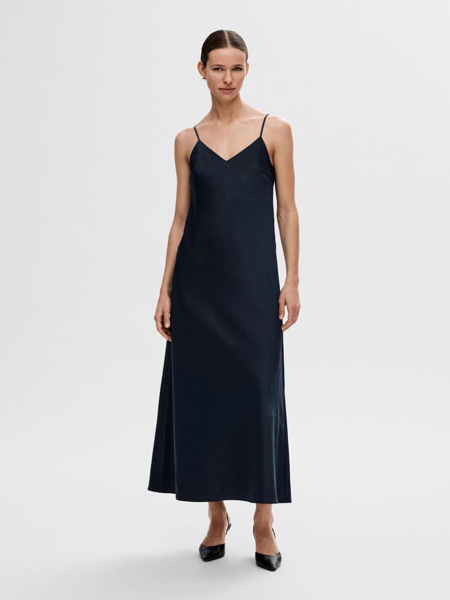 Selected DE SATÉN, SIN MANGAS VESTIDO MAXI, Dark Sapphire, highres - 16092397_DarkSapphire_003.jpg