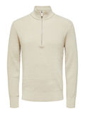 Selected HALF ZIP PULLOVER, Oatmeal, highres - 16087985_Oatmeal_001.jpg