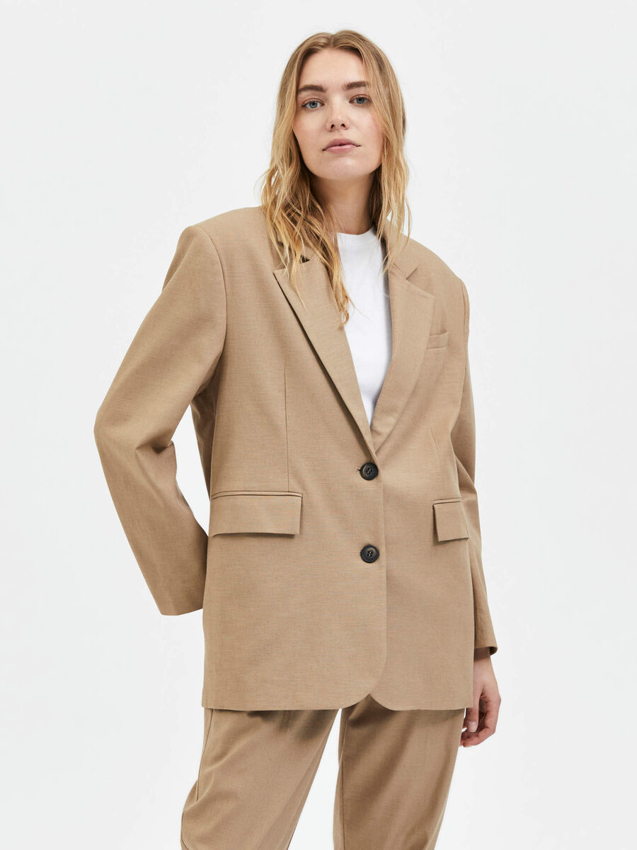 Selected VÆVET BLAZER, Pine Bark, highres - 16084411_PineBark_003.jpg