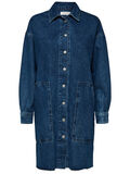 Selected LONG DENIM - SHIRT, Medium Blue Denim, highres - 16068283_MediumBlueDenim_001.jpg