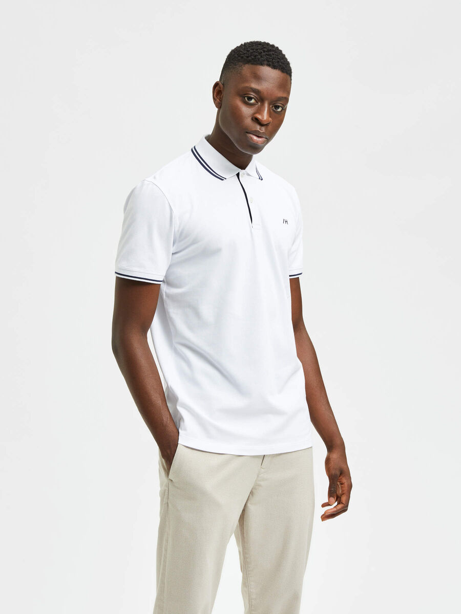 Selected DE MANGA CORTA POLO, Bright White, highres - 16082841_BrightWhite_003.jpg