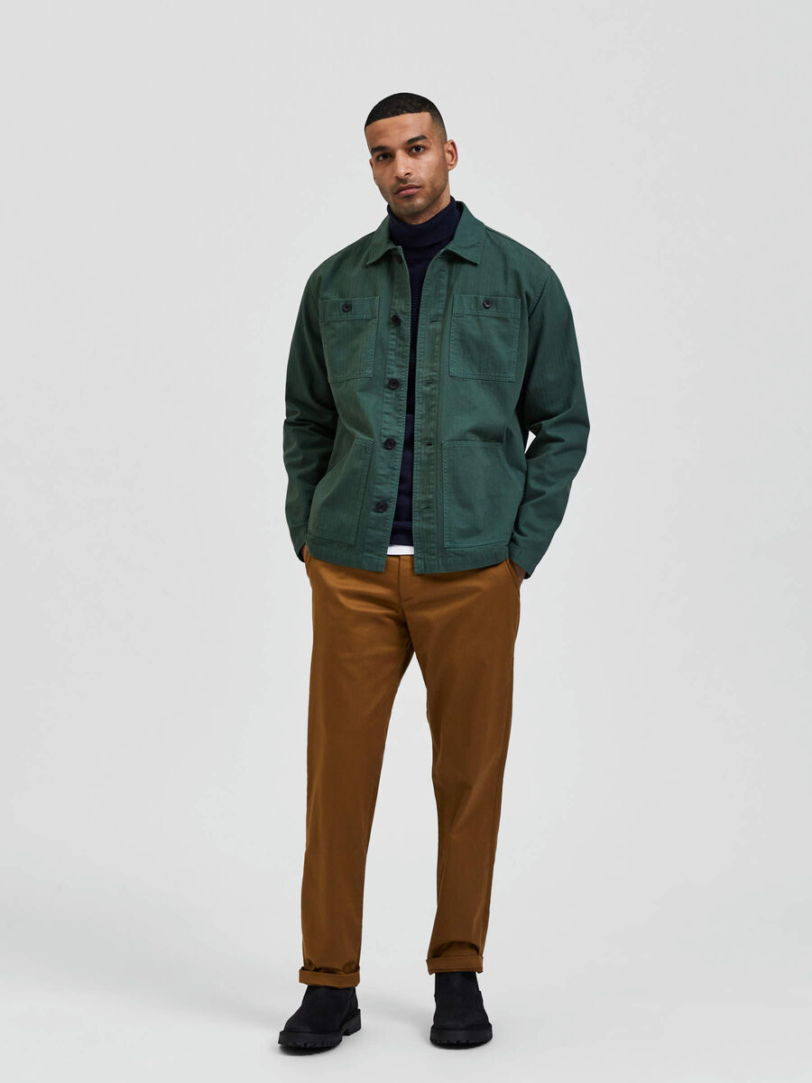 Selected RELAXED OVERSHIRT, Sycamore, highres - 16085233_Sycamore_005.jpg