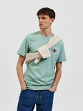 Selected EMBROIDERED T-SHIRT, Granite Green, highres - 16087524_GraniteGreen_008.jpg