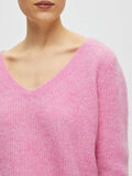 Selected V-NECK JUMPER, Cyclamen, highres - 16088309_Cyclamen_996821_006.jpg