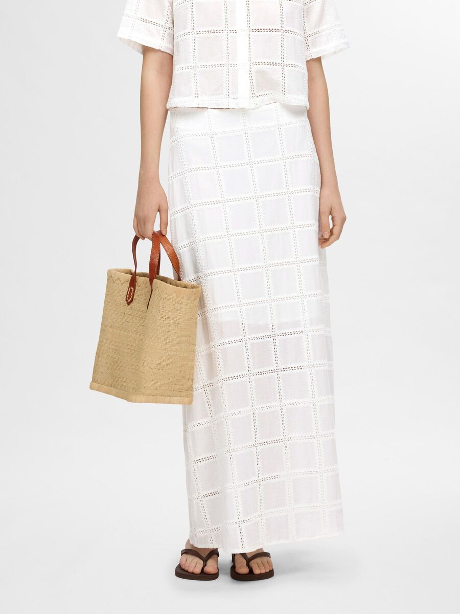 Selected COTTON MAXI SKIRT, Bright White, highres - 16095584_BrightWhite_003.jpg