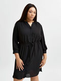 Selected POLYESTER RECYCLÉ CURVE ROBE, Black, highres - 16082105_Black_003.jpg