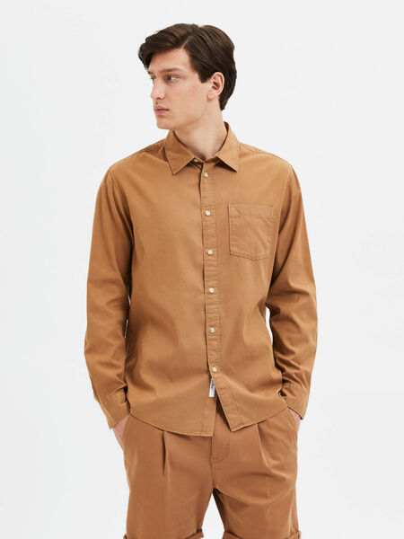 Selected MÉLANGE DE LIN CHEMISE, Toasted Coconut, highres - 16087722_ToastedCoconut_003.jpg