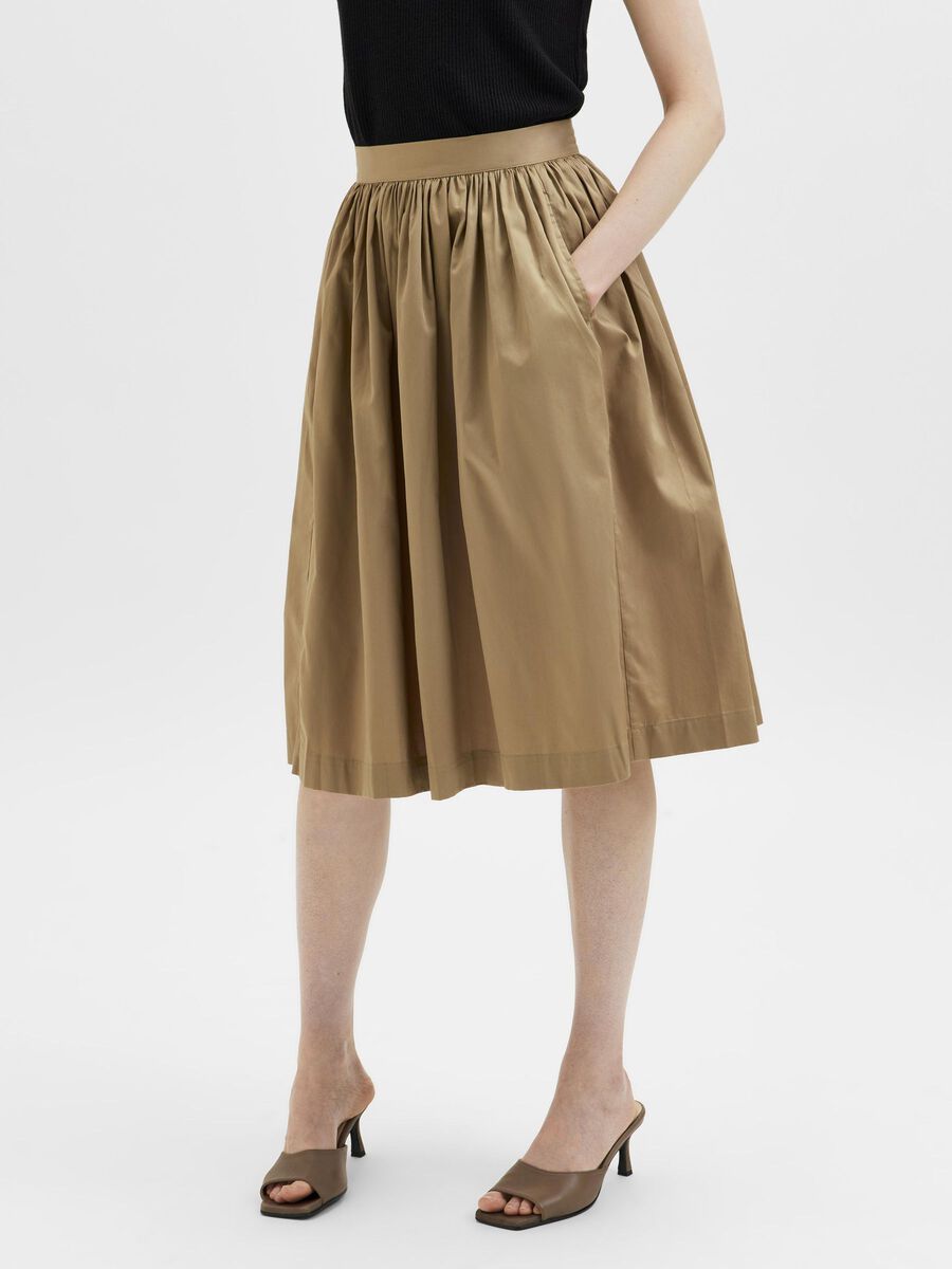Selected PETITE COTON BIO LARGE JUPE, Kelp, highres - 16080725_Kelp_003.jpg