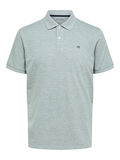 Selected DE MANGA CORTA POLO, Medium Grey Melange, highres - 16082840_MediumGreyMelange_001.jpg
