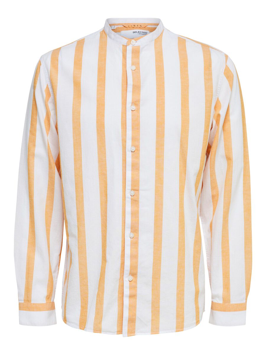Long-sleeved linen shirt, Selected