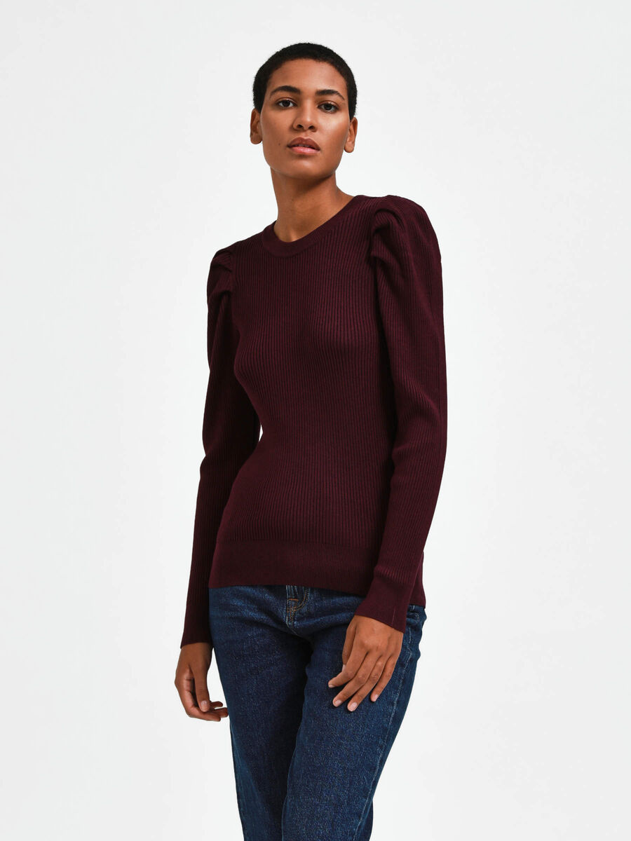 Selected RIBBED PULLOVER, Potent Purple, highres - 16080458_PotentPurple_003.jpg