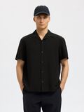 Selected LEINENMIX KURZARMHEMD, Black, highres - 16092978_Black_008.jpg