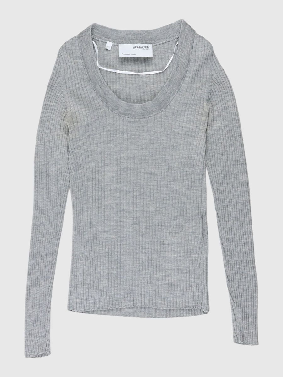 Selected NEULE, Light Grey Melange, highres - 80000282_LightGreyMelange_001.jpg