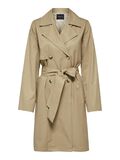 Selected PETITE - RECYCLED POLYESTER DOUBLE BREASTED TRENCHCOAT, Cornstalk, highres - 16079321_Cornstalk_001.jpg