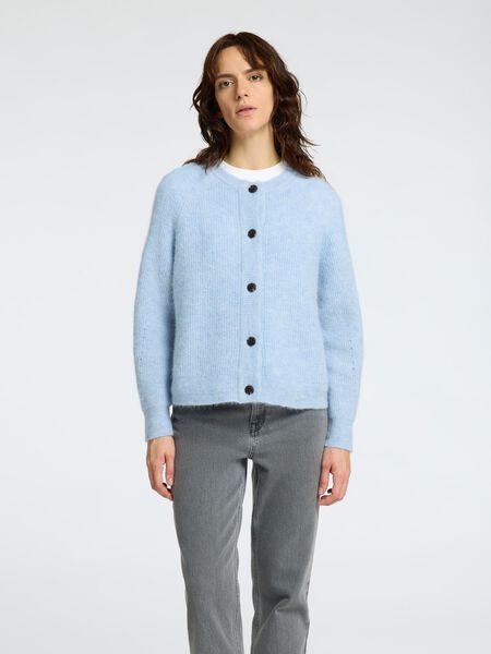 Selected LONG-SLEEVED CARDIGAN, Cashmere Blue, highres - 16074481_CashmereBlue_773856_003.jpg