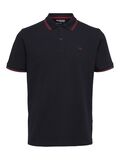 Selected SHORT SLEEVED POLO SHIRT, Black, highres - 16087840_Black_001.jpg