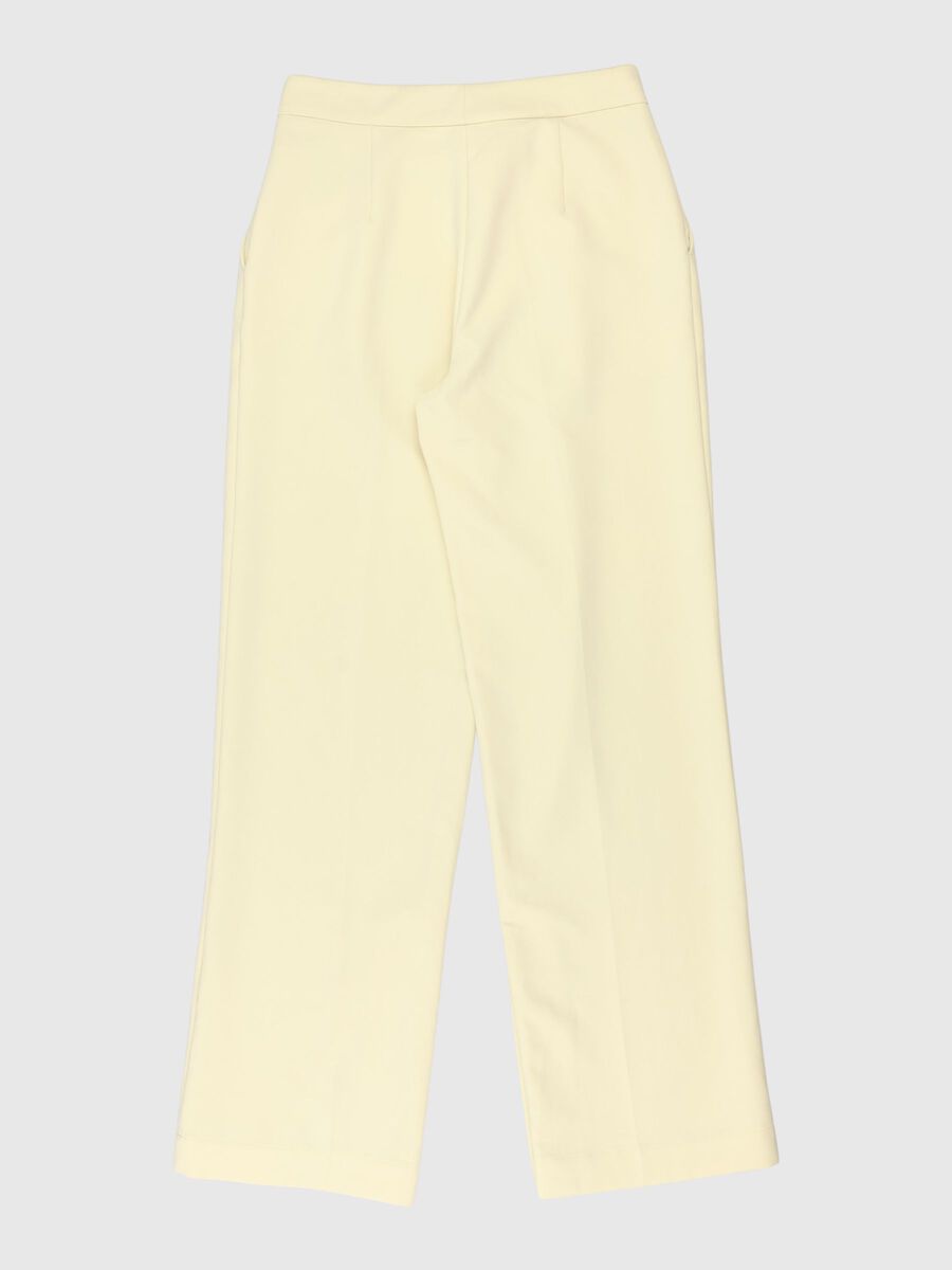 Selected FLARED TROUSERS, Double Cream, highres - 80000202_DoubleCream_002.jpg